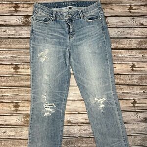 White House Black Market Blue Straight Leg Jeans